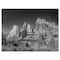 Designart - Rising Red Rocks Black and White - Landscape Canvas Art Print